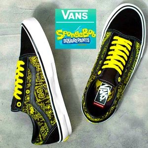 VANS X SPONGEBOB SKATE OLD SKOOL Sz8